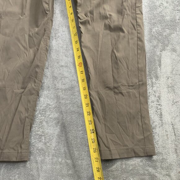 prAna Brion Pant Mens Size 35x27” Performance Chino Brown Nylon Outdoor Gorpcore - Picture 5 of 15